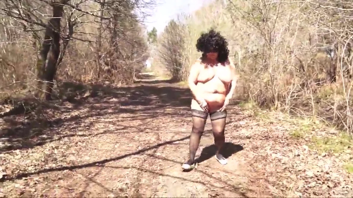 Granny strip in forest