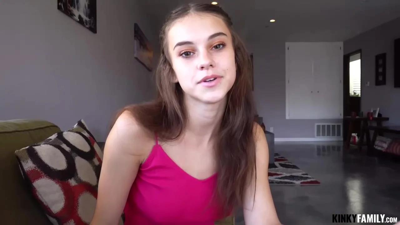 Delightful teen 18+ with blue eyes, Ellie Eilish is getting her daily dose of fuck, from the back