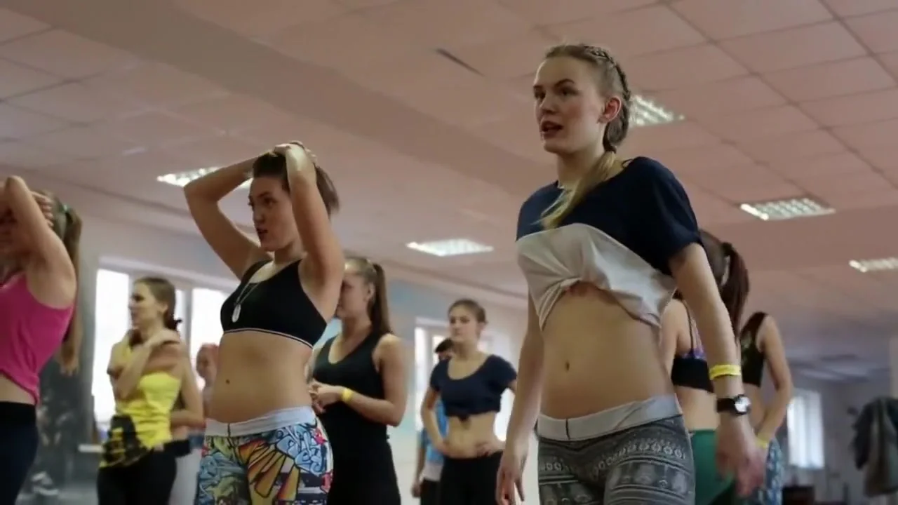 Superb ass during twerking training