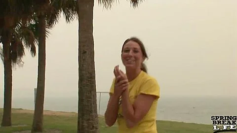 Sporty Hot Chick Naked and Masturbating in Public Around Tampa Florida - SpringbreakLife