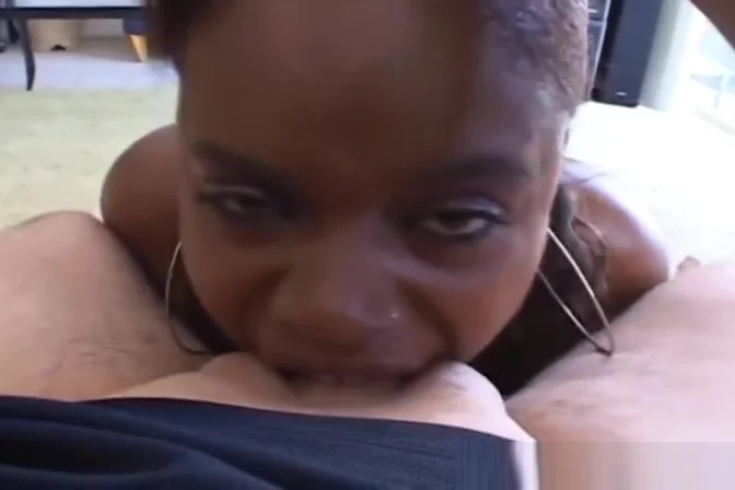 Black teen 18+ Sucking Down White Dick