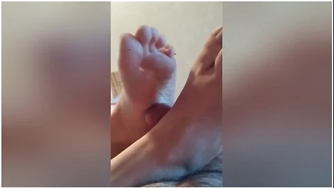 First Recorded Footjob, Cumshot On Feet