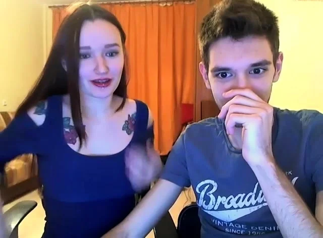 Sexy Brunette Teen Striptease Suck Fuck and Cum Swallow
