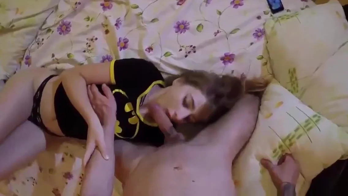 Savvy Scary Slut from Sweden with a small ass and sweet lips does blowjob and fucks with her Step brother with a big dick