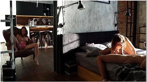 Real Couple Sex While The Friend Is Not Looking Threesome Sex Behind The Wall With A Toy 15 Min