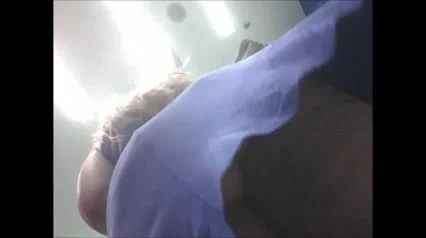 Upskirt redhead chubby in the pharmastore