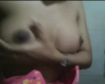 indonesian babe playing with her boobs
