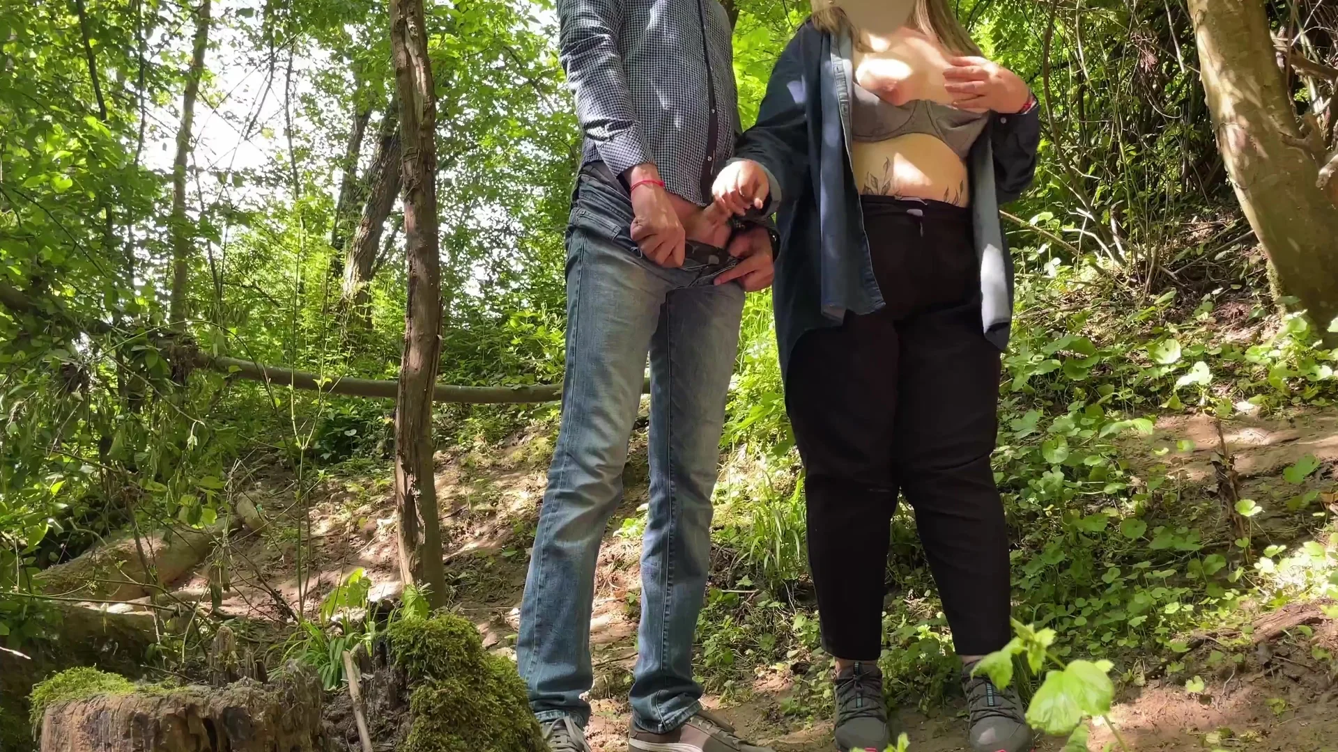 My Fucking Gives My Dick A Great Handjob In Nature