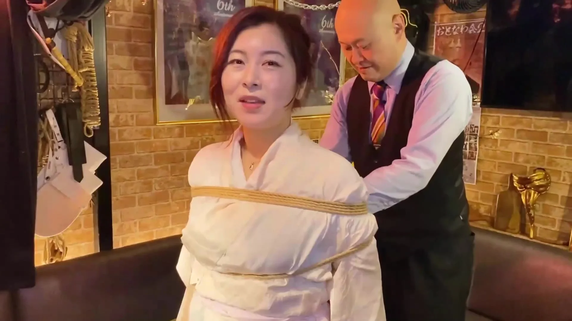 Japanese Woman Tried Shibari