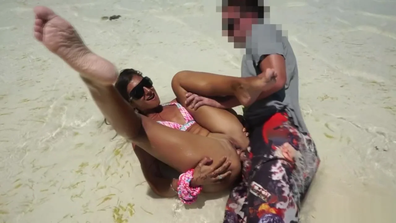 Public Anal sex on beach! Mila Fox
