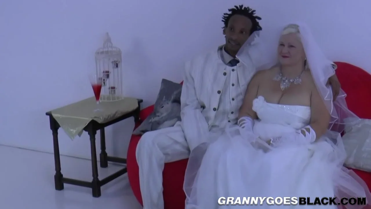 Grandma Bride Suck Black Male Stick - Interracial In