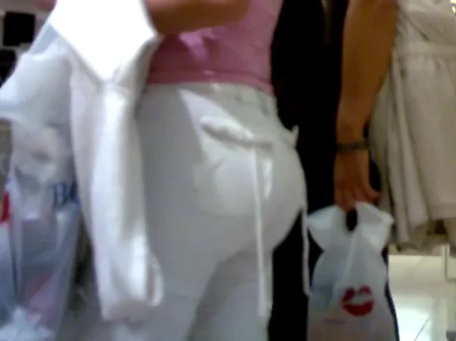 Latina Phat Ass in White Pants