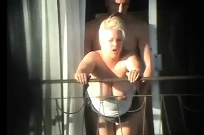 sex and balcony (Voyeur get caught)