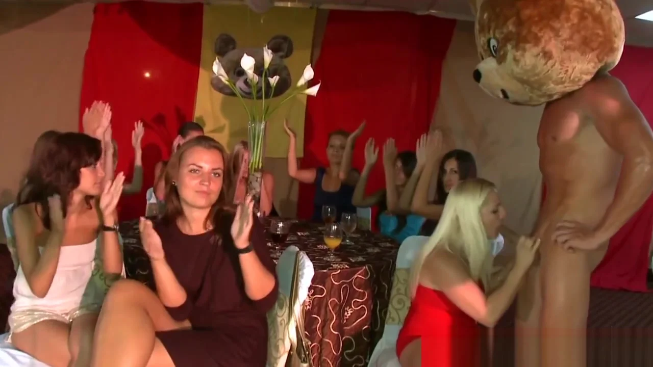 Pretty ladies sucking stripper cock