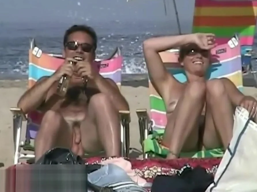 Hot from a nude beach with naked skinny chicks