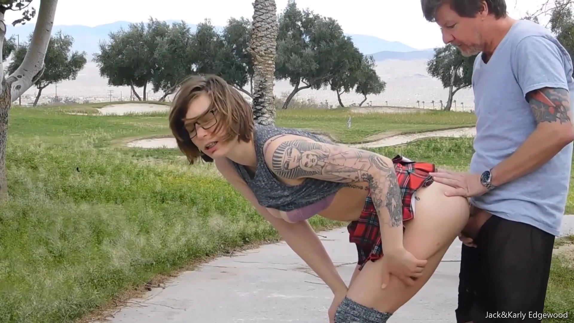 Hot Girl Getting Fucked At A Public Golf Course