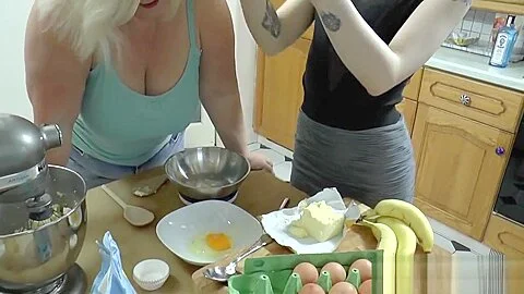 Granny enjoys lesbian sex with a horny teen 18+