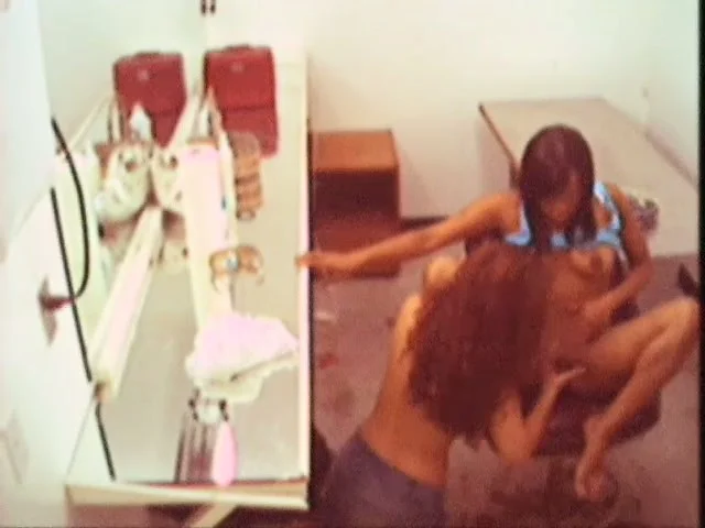 Amateur babes get caught on camera while eating each other up