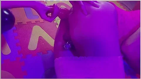 Diaper Femdom Lesson In Chastity With Big Butt Plug And Pee