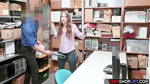 Colombian teen 18+ Thief Caught Stealing By A Officer