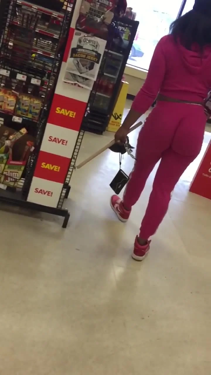 Black jungle booty in pink sweats