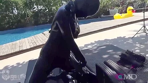 Japanese Spandex Catsuit Chick Vacbed Cube Breathplay
