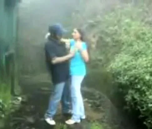 British Indian couple fuck in rain storm at hill station