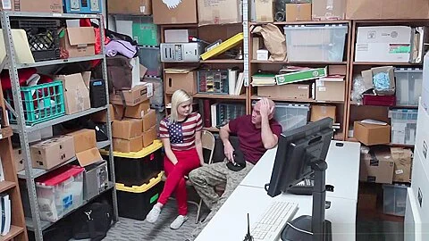 Blonde teen 18+ Fucked By A Mall Cop In Front Of Her Boyfriend