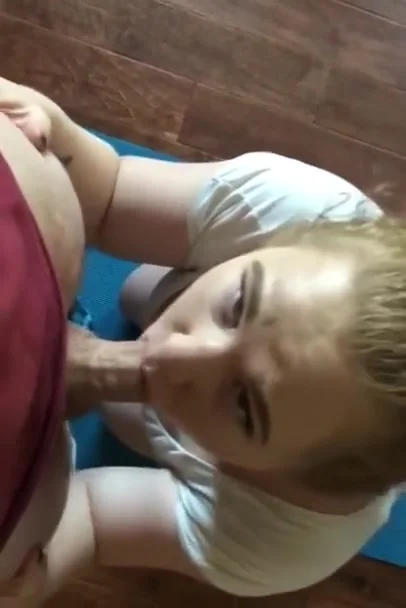 Big tit teen 18+ POV blowjob