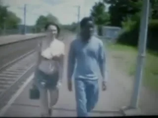 black guy walking with huge bulge in jeans