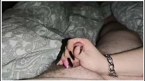 Handjob With Black Long Nails *precum&cumblast