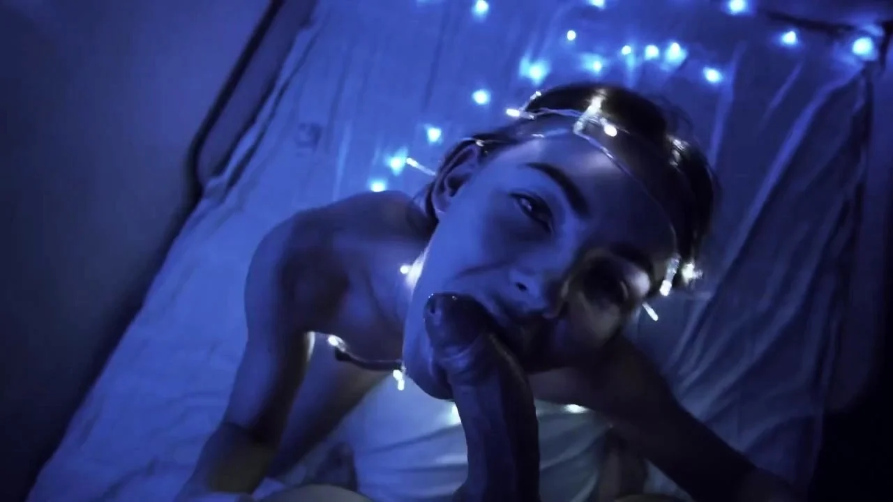 Christmas Blonde Babe Blowjob