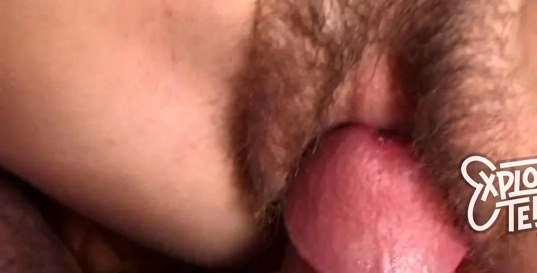 Teen with dreadlocks and a bush makes her first porn