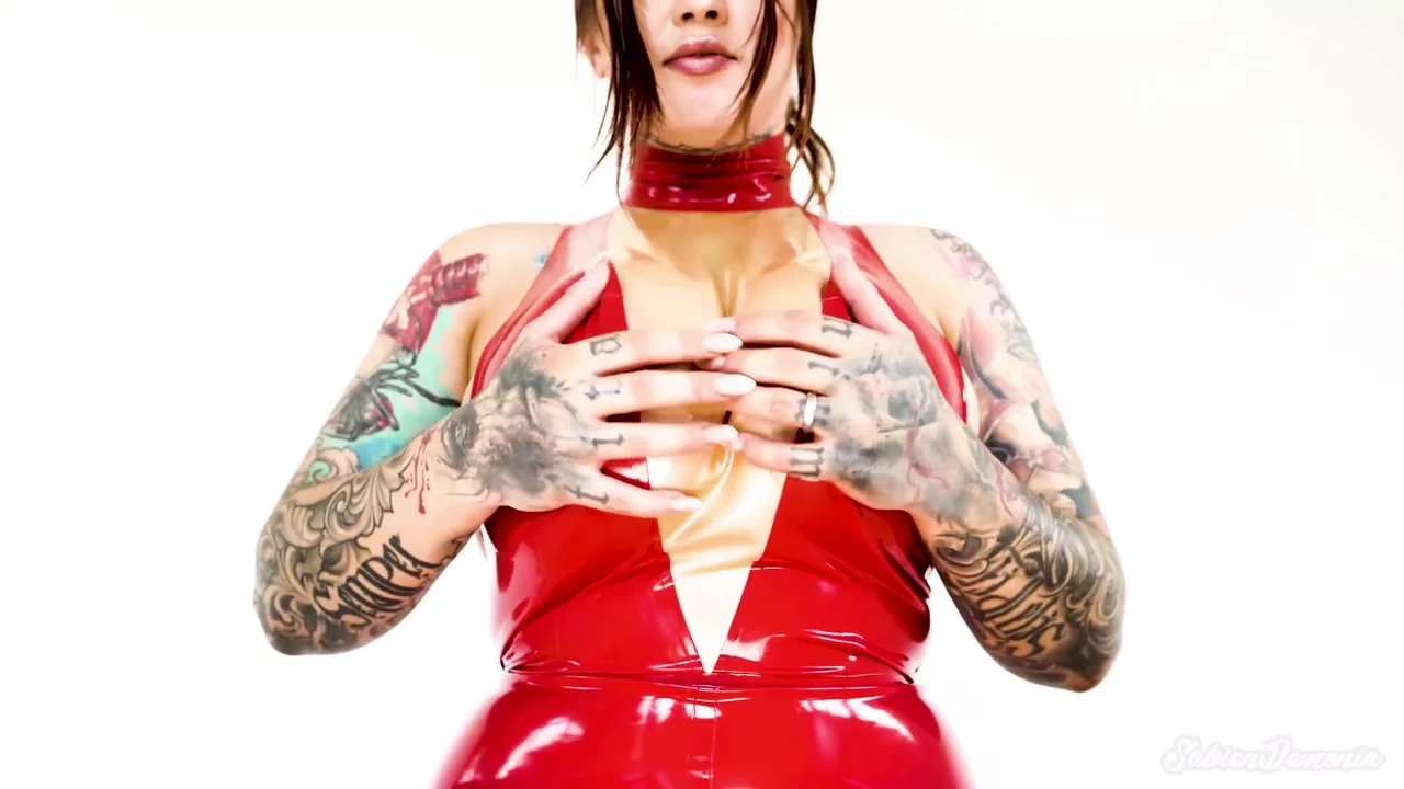 Sabien Demonia - Asmr Latex Boob Play