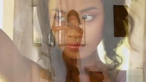 Petite Asian model from Indonesia sensual striptease