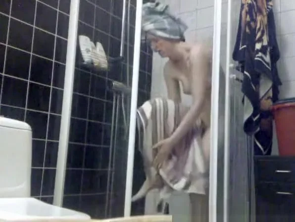 Spying friend taking shower