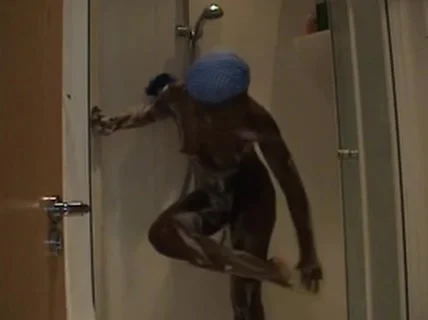 Black Chick Takes a Shower & Plays With Her Sweet Wet Pussy