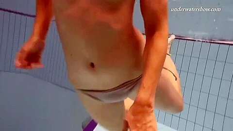 teens 18+ Enjoy Public Swimming Pool To Be Horny