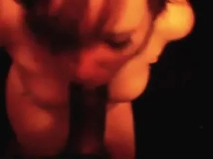 BBC blowjob after night out