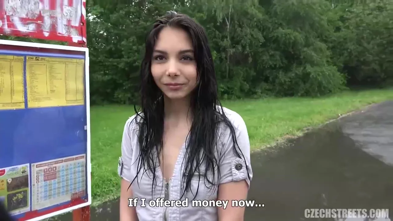 Sexy teen 18+ brunette with dirty ideas on her mind got fucked in a local forest