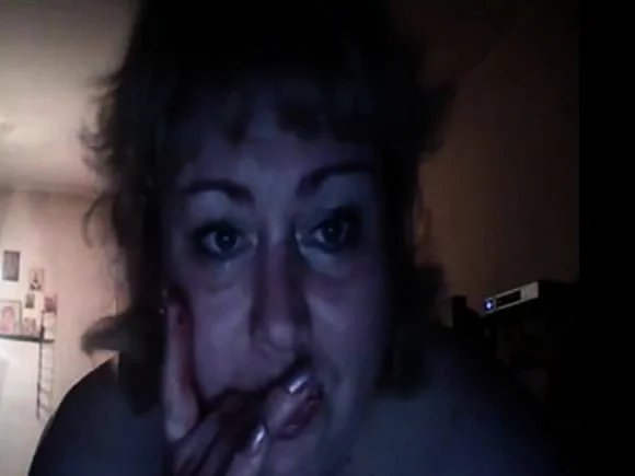 Russian mature flash big tits on webcam