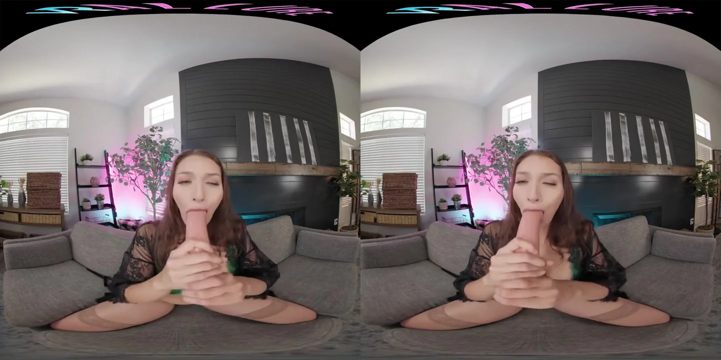 Busty brunette wants to suck and ride your cock in VR