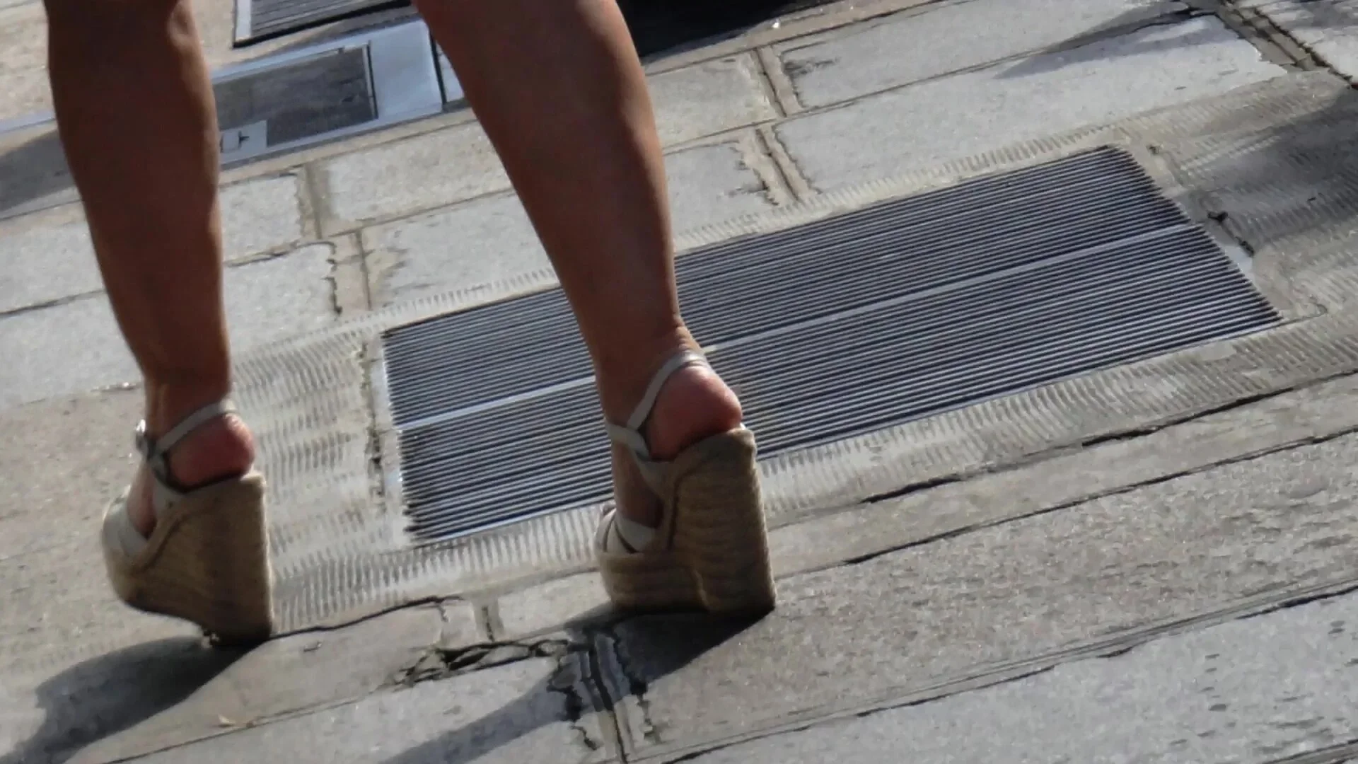 Hot mature in ysl high heels