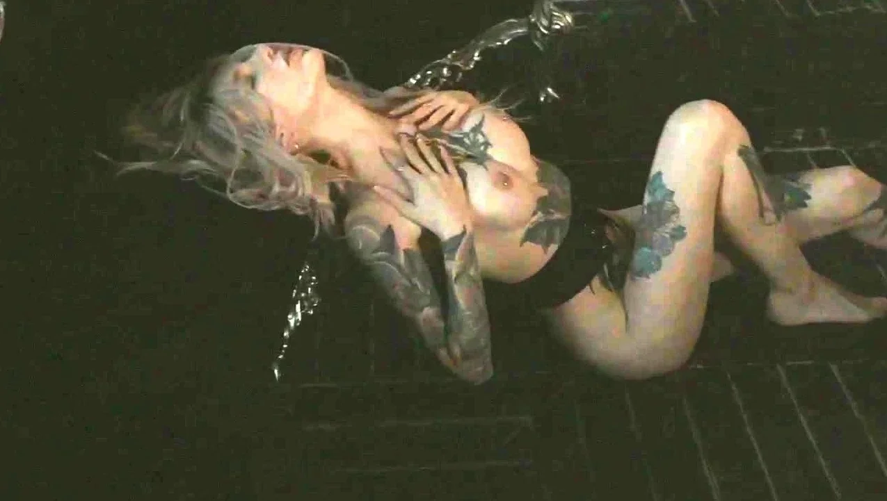 SANKTOR 030 - Striptease dance of the hot inked blonde