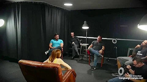 Skinny Red Head Gets Fucked By The Cocksmen