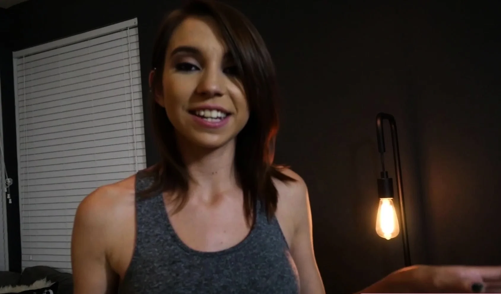 Petite teen stepsister sucking big dick