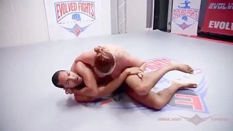 Hot Wrestling With Huge Tits Milf