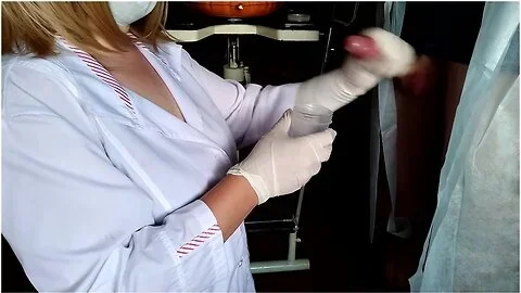 Suddenly Cummed On The Nurse While Taking The Sperm Analysis