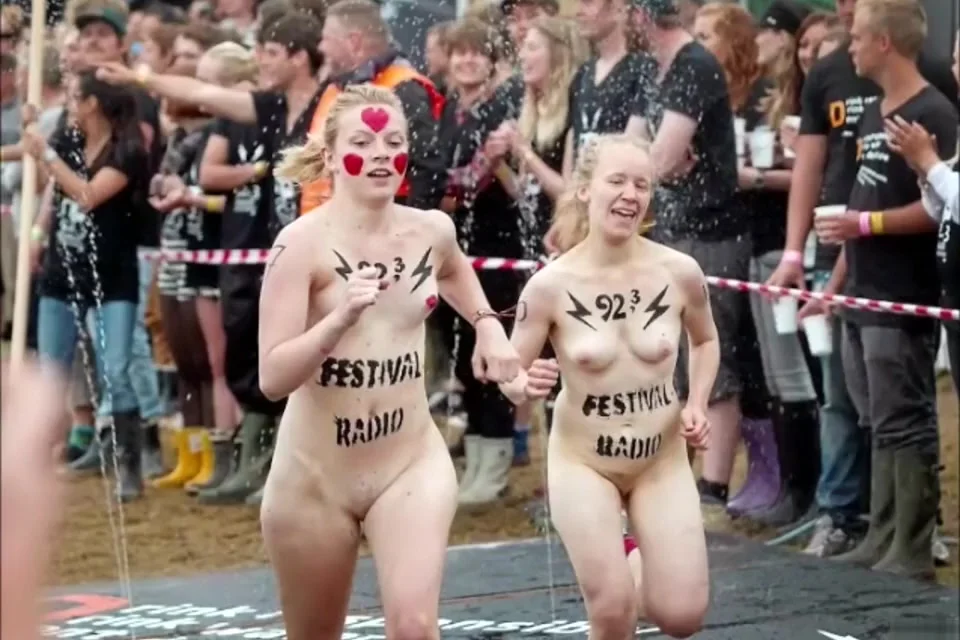 Popular festival with naked mature men and women