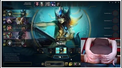 I Show My Stretched Butthole While I Play League Of Legends #17 Luna With Gamer Girl And Deutsche Amateure